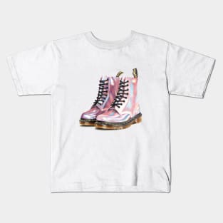 Metallic Docs Kids T-Shirt